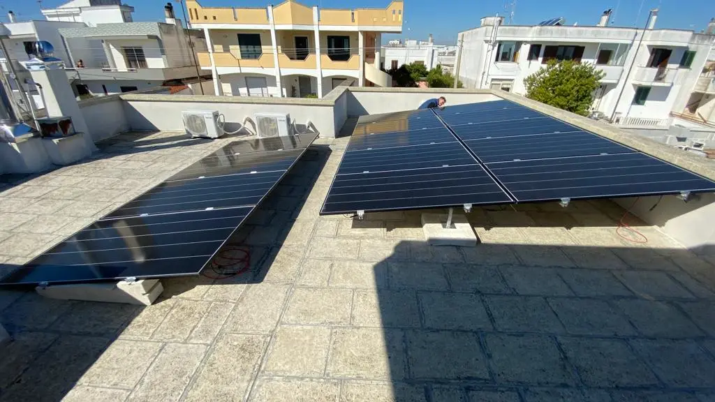 Impianto residenziale su terrazza
